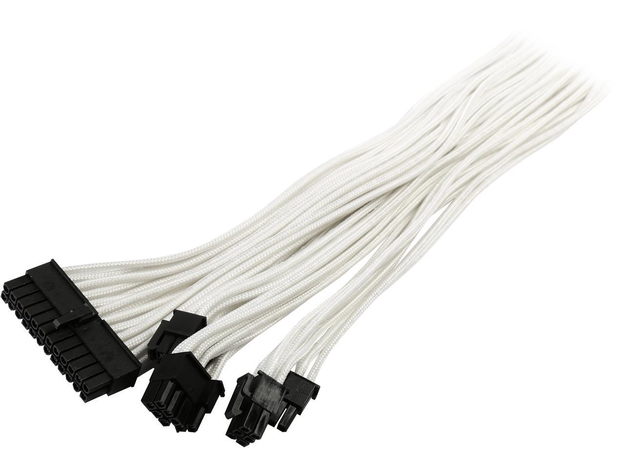 Phanteks PH-CB-CMBO_WT 1.64 ft. (0.50m) Cables - Internal Power Cables Male to Female 1