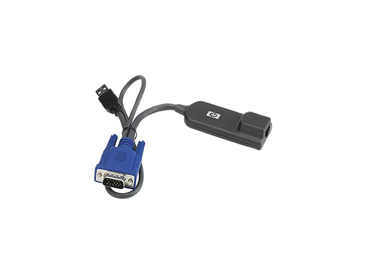 HP AF628A KVM Console USB Interface Adapter - 1 Pack - USB - Keyboard/Mouse, Video 1