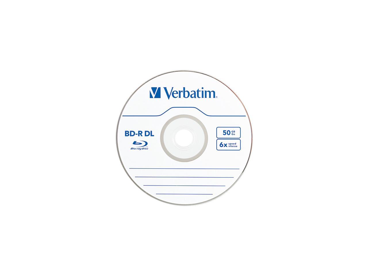 VERBATIM CORPORATION 98356 25PK BD-R DL 6X 50GB SPINDLE 1