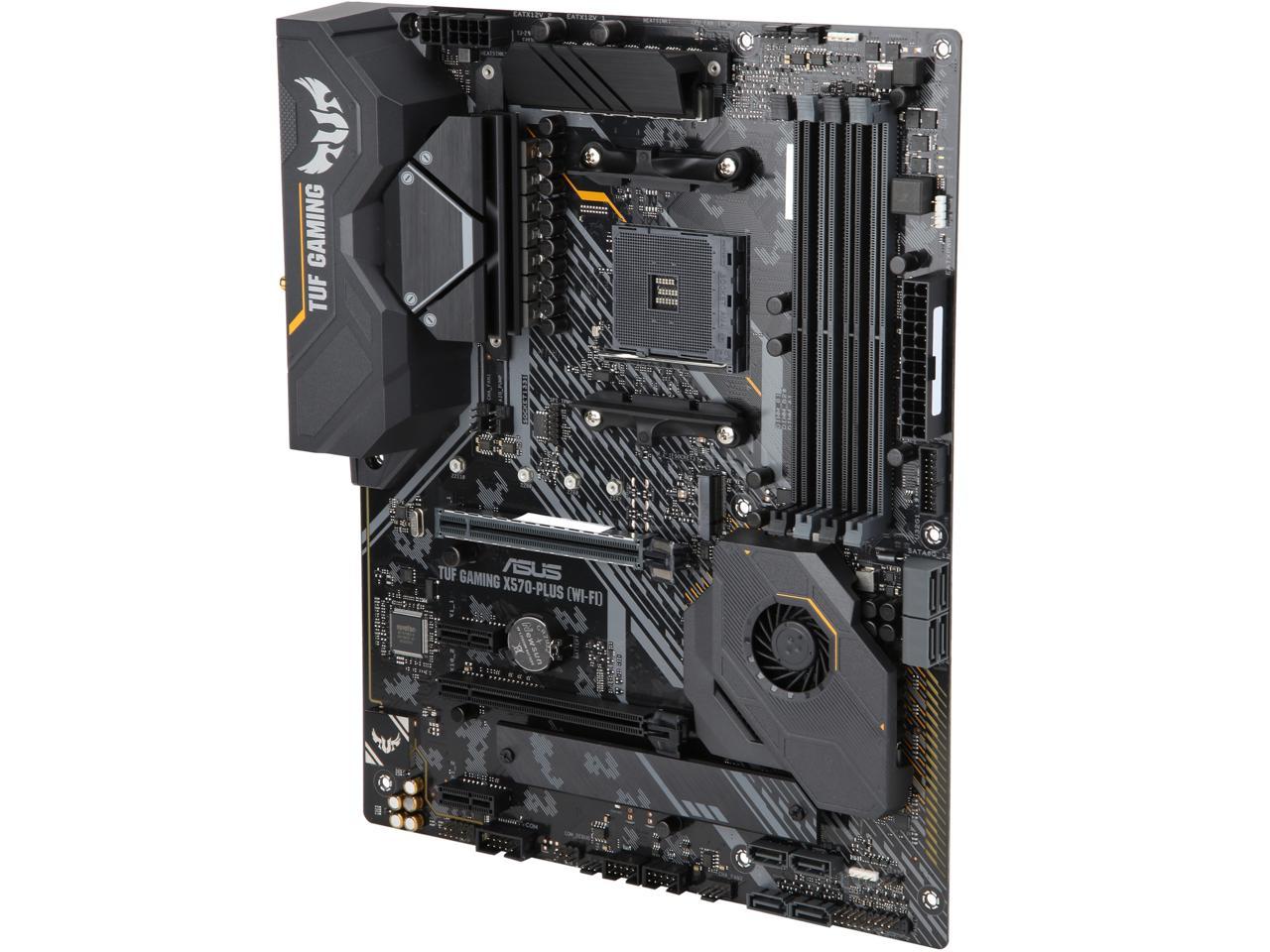 ASUS AM4 TUF Gaming X570-Plus (Wi-Fi) ATX Motherboard with PCIe 4.0, Dual M.2, 12+2 with Dr. MOS Power Stage, HDMI, DP, SATA 6Gb/s, USB 3.2 Gen 2 and Aura Sync RGB Lighting 4