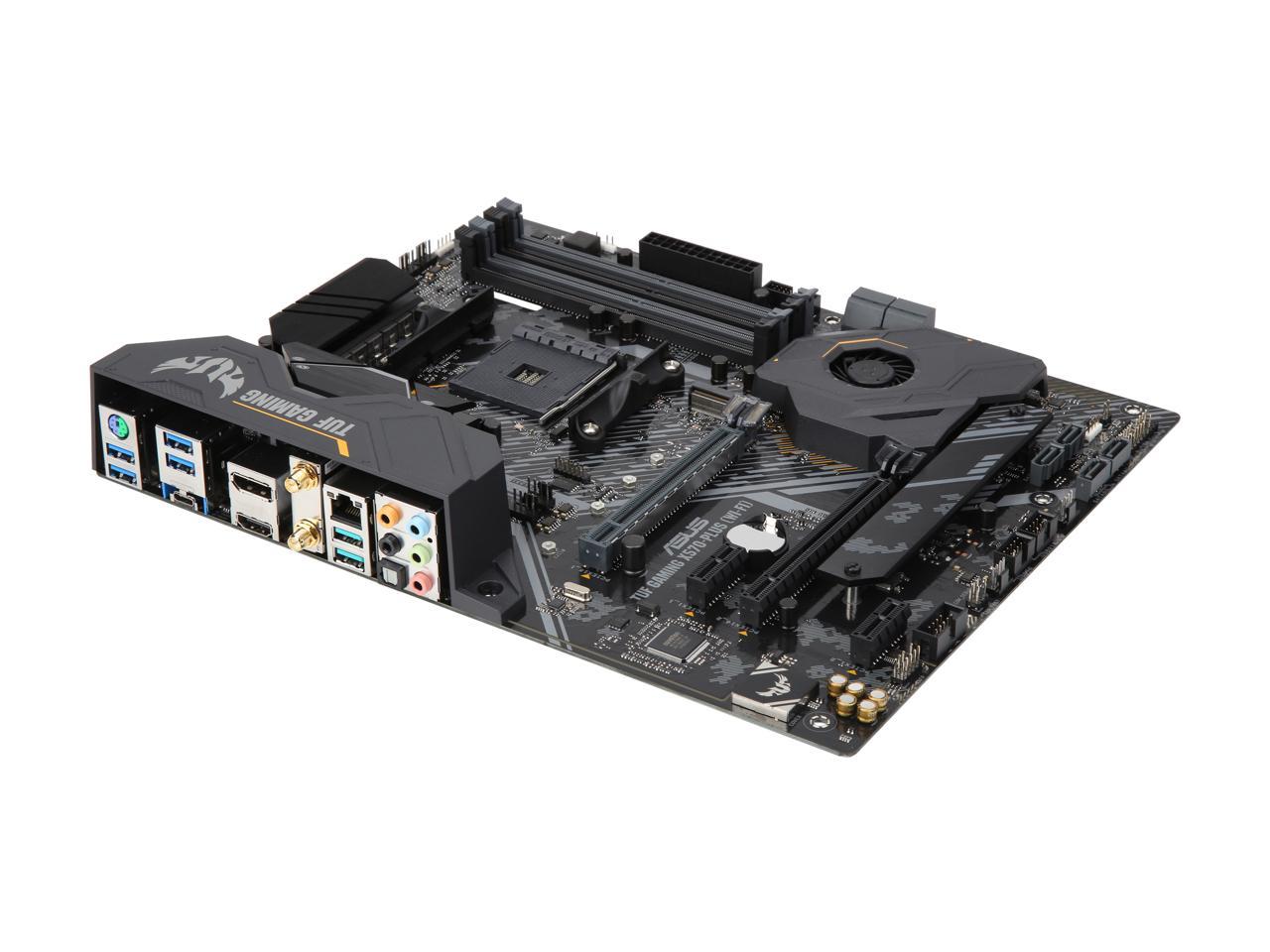 ASUS AM4 TUF Gaming X570-Plus (Wi-Fi) ATX Motherboard with PCIe 4.0, Dual M.2, 12+2 with Dr. MOS Power Stage, HDMI, DP, SATA 6Gb/s, USB 3.2 Gen 2 and Aura Sync RGB Lighting 5