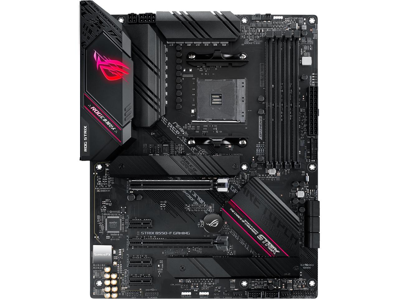 ASUS ROG Strix B550-F Gaming AMD AM4 Zen 3 Ryzen 5000 & 3rd Gen Ryzen ATX Gaming Motherboard (PCIe 4.0, 2.5Gb LAN, BIOS Flashback, HDMI 2.1, Addressable Gen 2 RGB Header and Aura Sync) 2