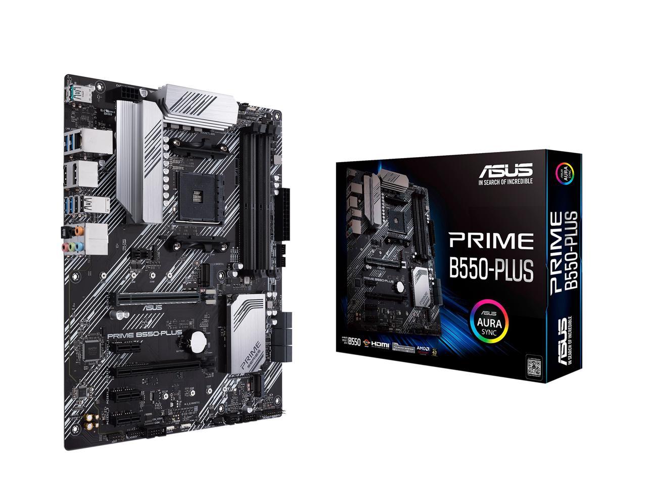 ASUS PRIME B550-PLUS AM4 AMD B550 SATA 6Gb/s USB 3.0 HDMI ATX AMD Motherboard 1