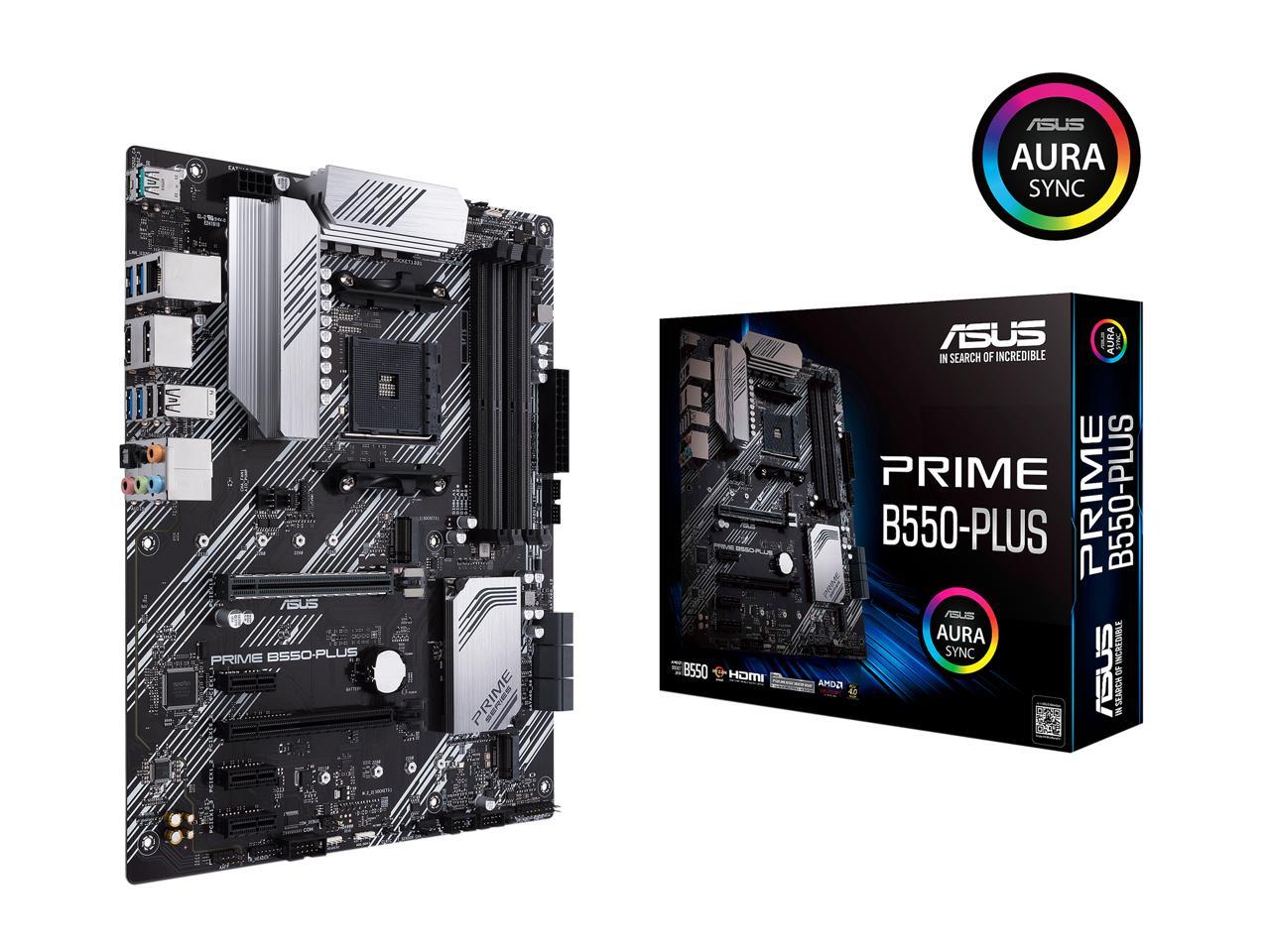 ASUS PRIME B550-PLUS AM4 AMD B550 SATA 6Gb/s USB 3.0 HDMI ATX AMD Motherboard 2