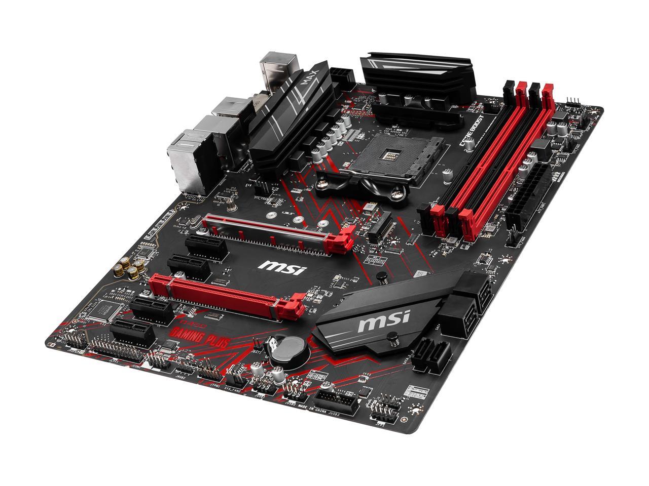 MSI B450 GAMING PLUS MAX AM4 AMD B450 SATA 6Gb/s ATX AMD Motherboard 4