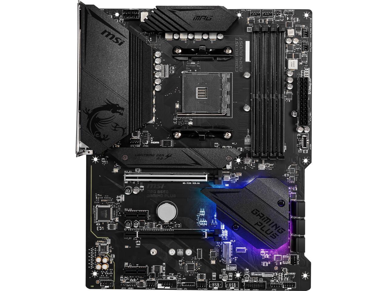 MSI MPG B550 GAMING PLUS AM4 AMD B550 SATA 6Gb/s ATX AMD Motherboard 1