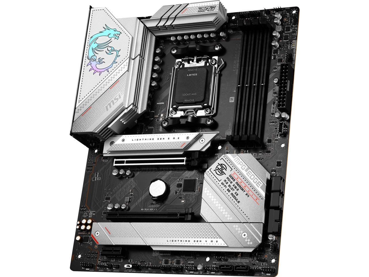 MSI MPG B650 EDGE WIFI AM5 AMD B650 SATA 6Gb/s DDR5 Ryzen 7000 ATX Motherboard 5