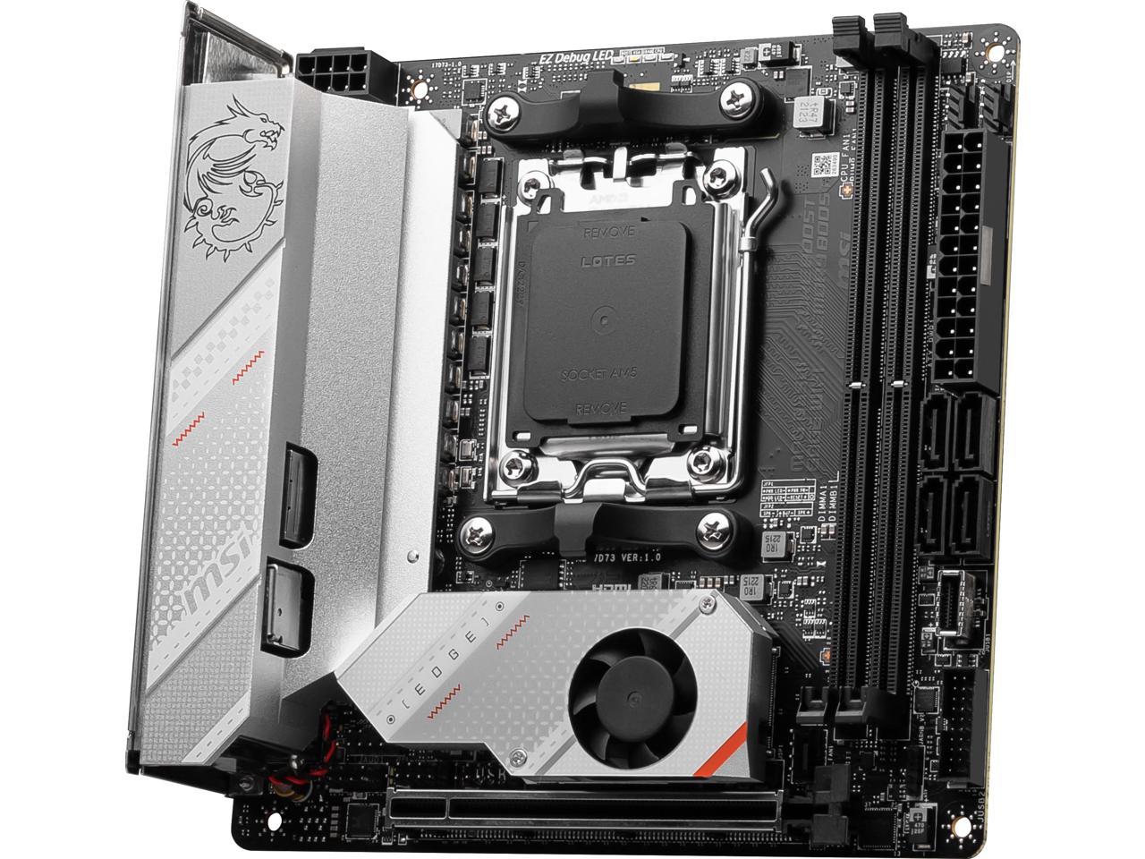 MSI MPG B650I EDGE WIFI AM5 AMD B650 SATA 6Gb/s DDR5 Ryzen 7000 Mini ITX Motherboard 5