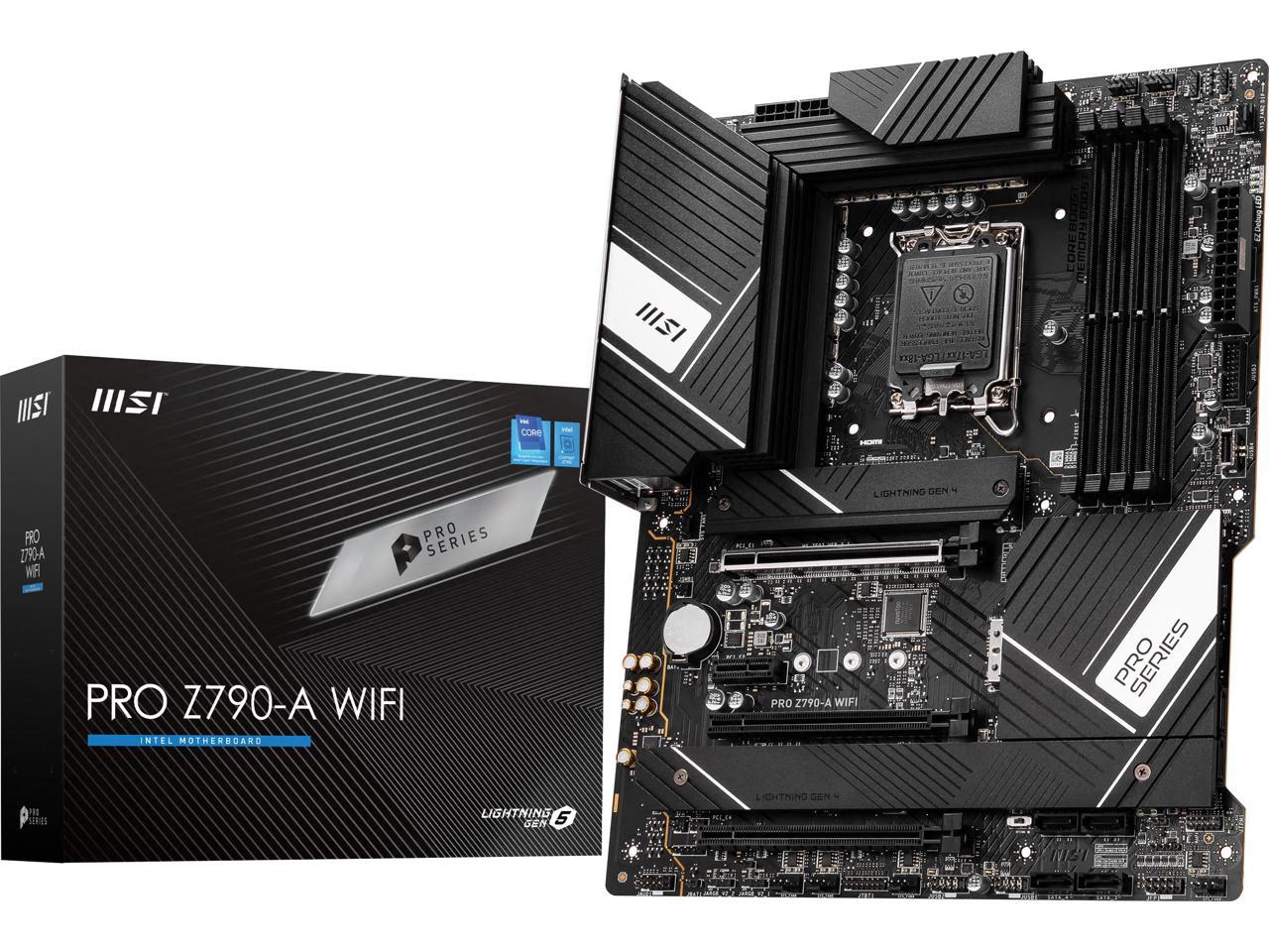 MSI PRO Z790-A WIFI LGA 1700 Intel Z790 SATA 6Gb/s DDR5 ATX Motherboard 1