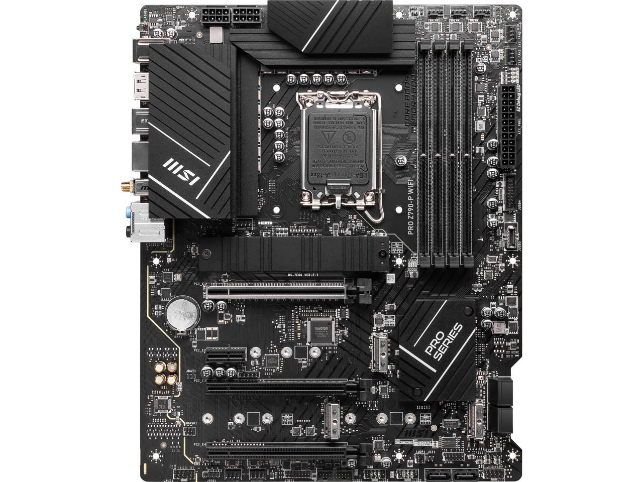 MSI PRO Z790-P WIFI LGA 1700 Intel Z790 SATA 6Gb/s DDR5 ATX Motherboard 2