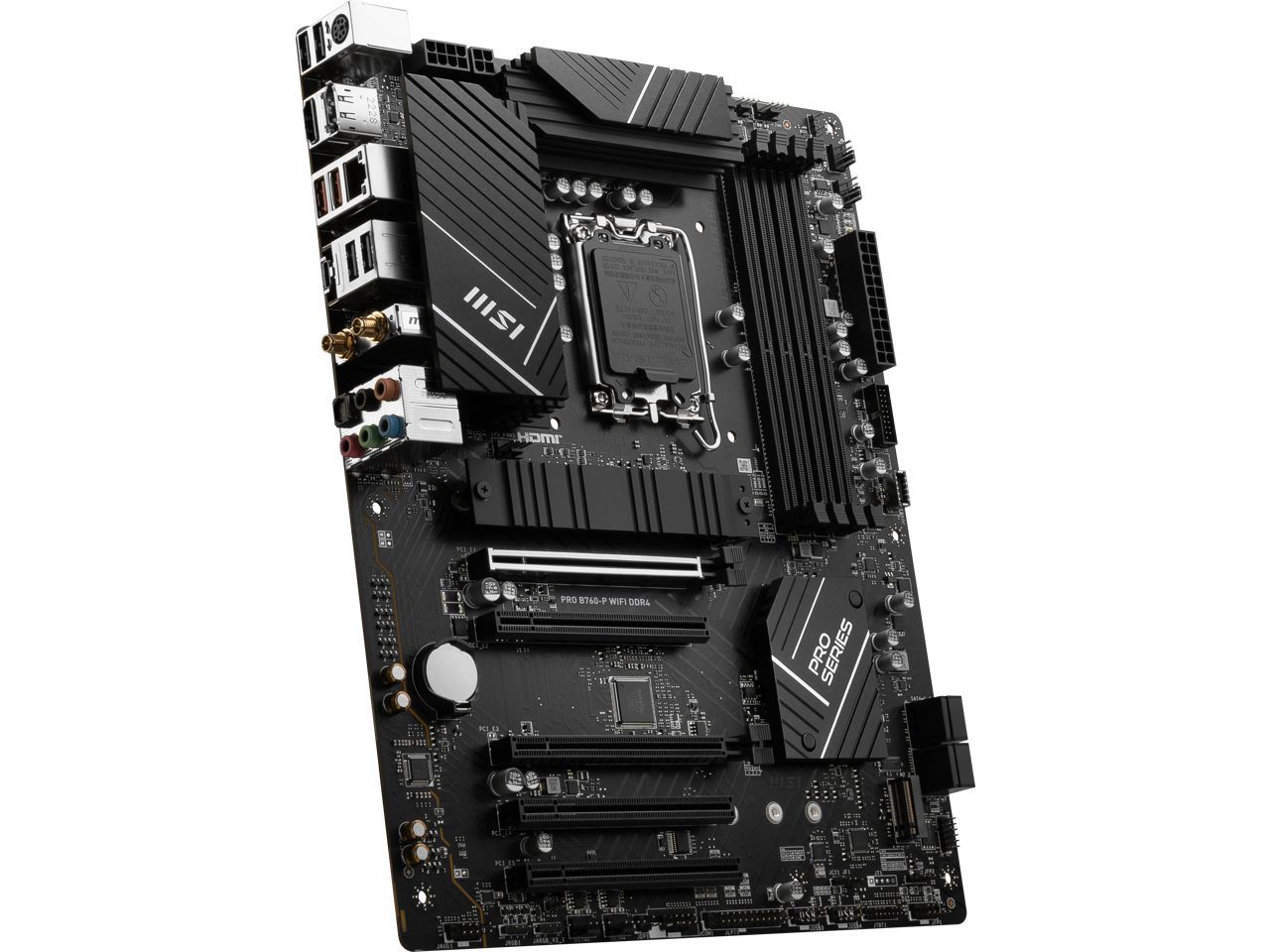 MSI PRO B760-P WIFI DDR4 LGA 1700 (l12th&13th Gen), SATA 6Gb/s  motherboard, WiFi 6,Intel 2.5Gb LAN,2xM.2 Slots 3