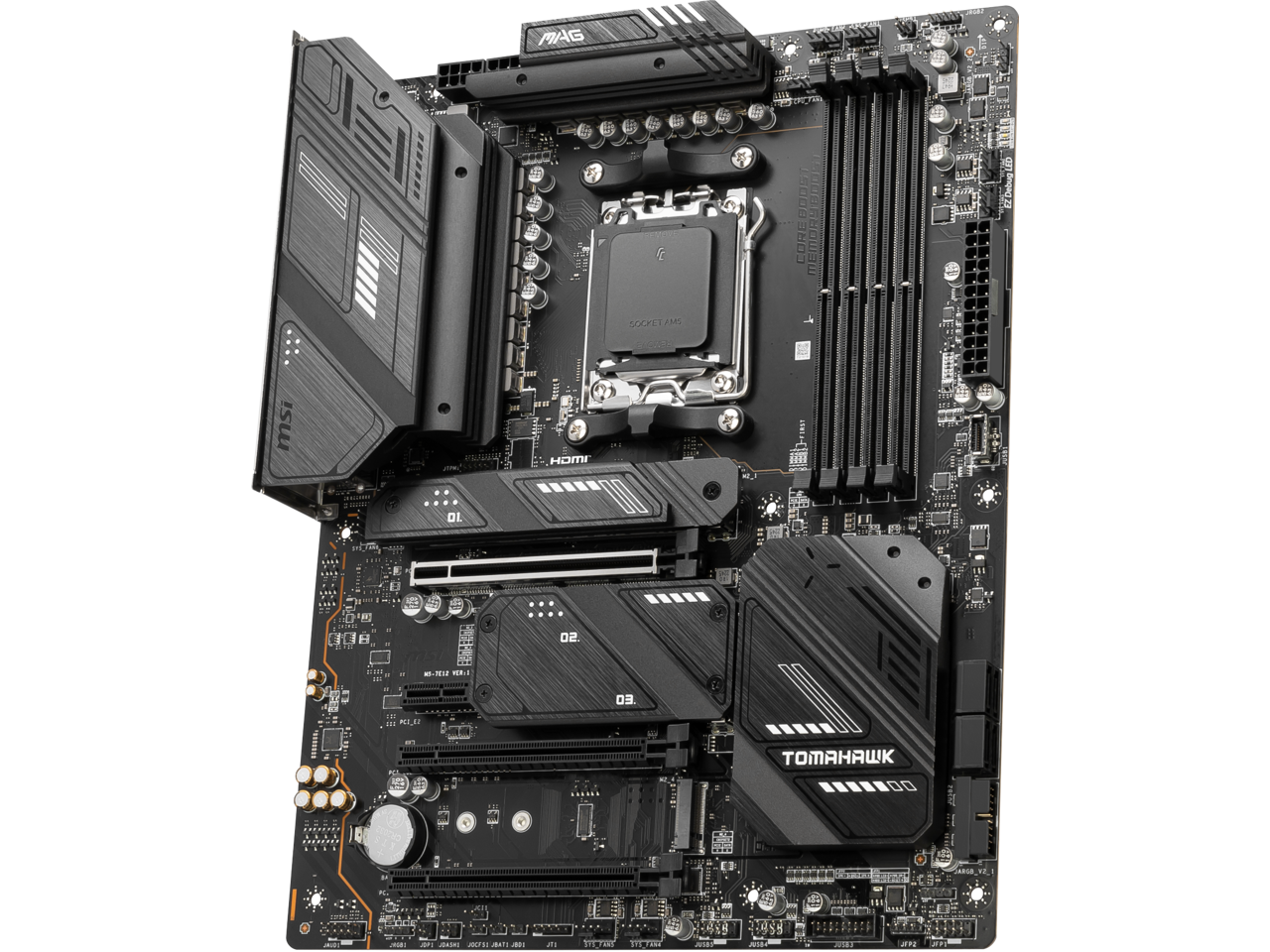 MSI MAG X670E TOMAHAWK WIFI AM5 AMD X670E SATA 6Gb/s ATX Motherboard 3