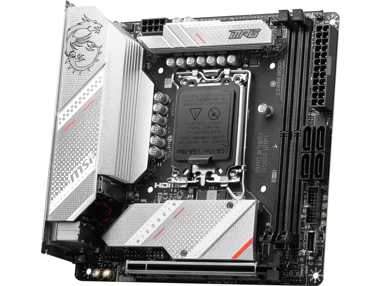 MSI MPG B760I EDGE WIFI LGA 1700 DDR5 Mini ITX Motherboard SATA 6Gb/s,  2.5Gbps LAN,Wi-Fi 6E 5