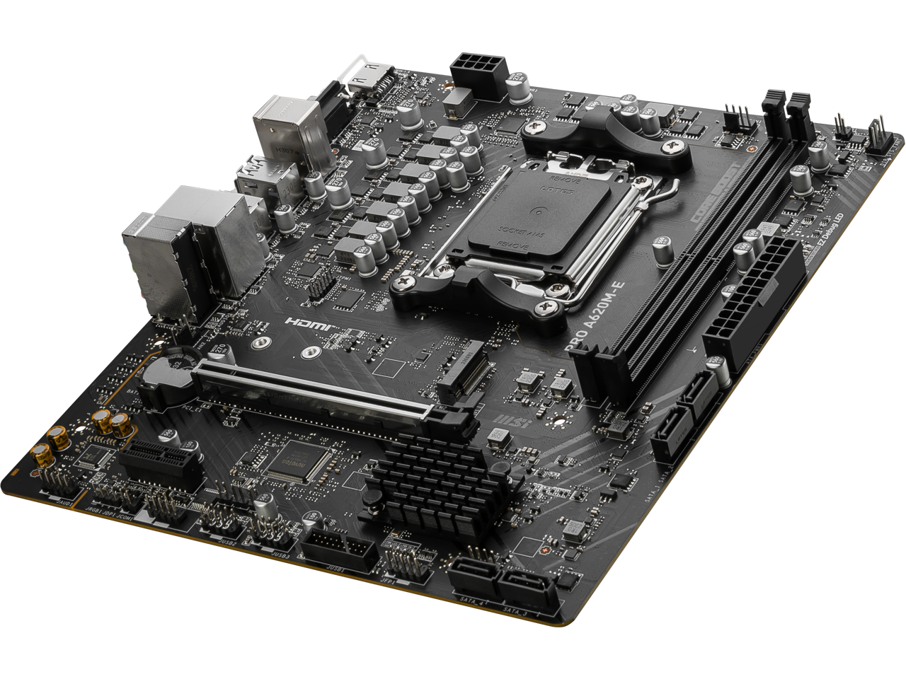 MSI PRO PRO A620M-E AM5 AMD A620 SATA 6Gb/s DDR5 mATX Motherboards AMD Ryzen™ 7000 Series Desktop Processors 3