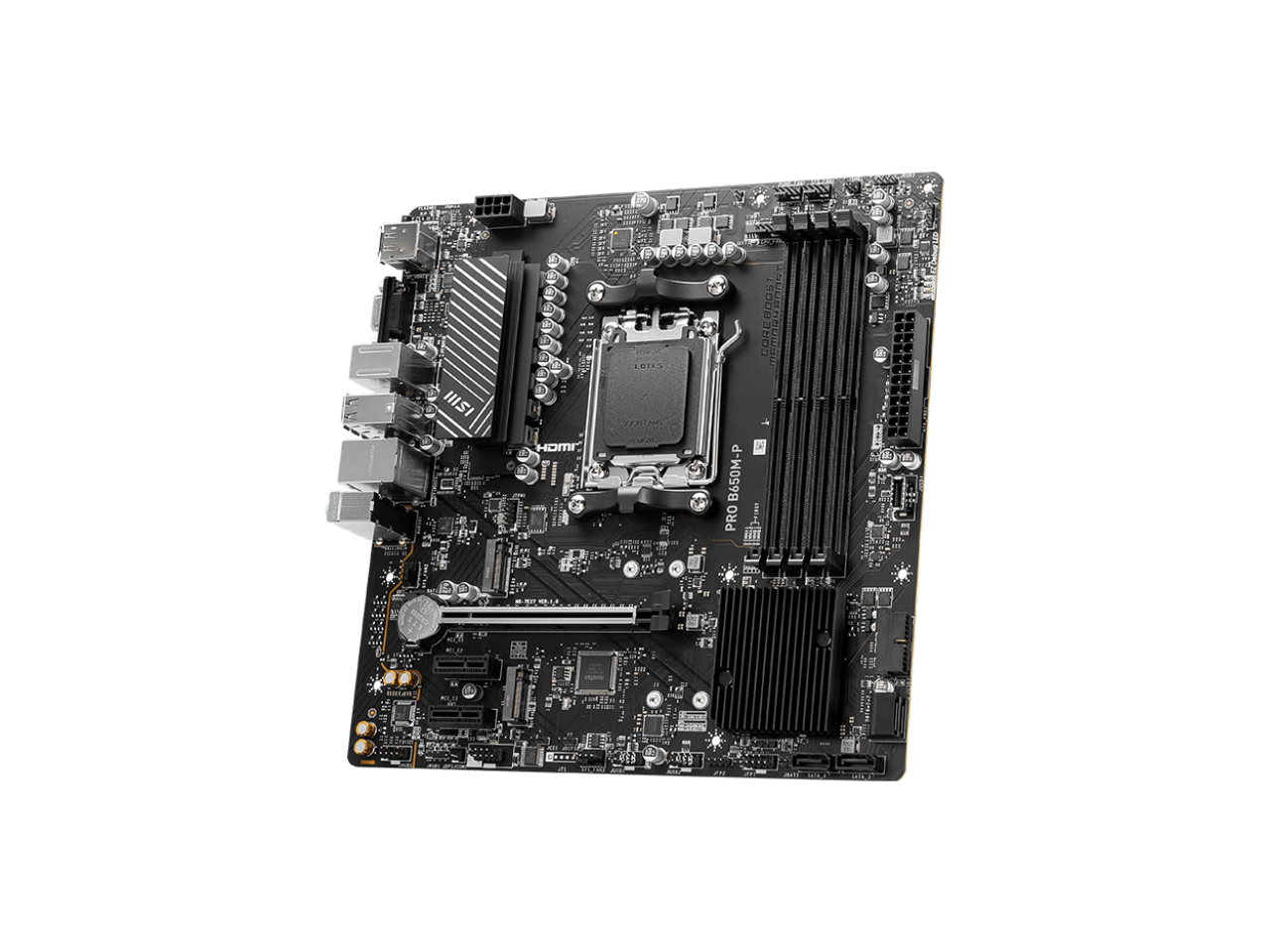 MSI PRO B650M-P AM5 Ryzen 7000 DDR5 SATA 6G 2x M.2 2.5G LAN 7.1 Audio mATX Motherboard 5