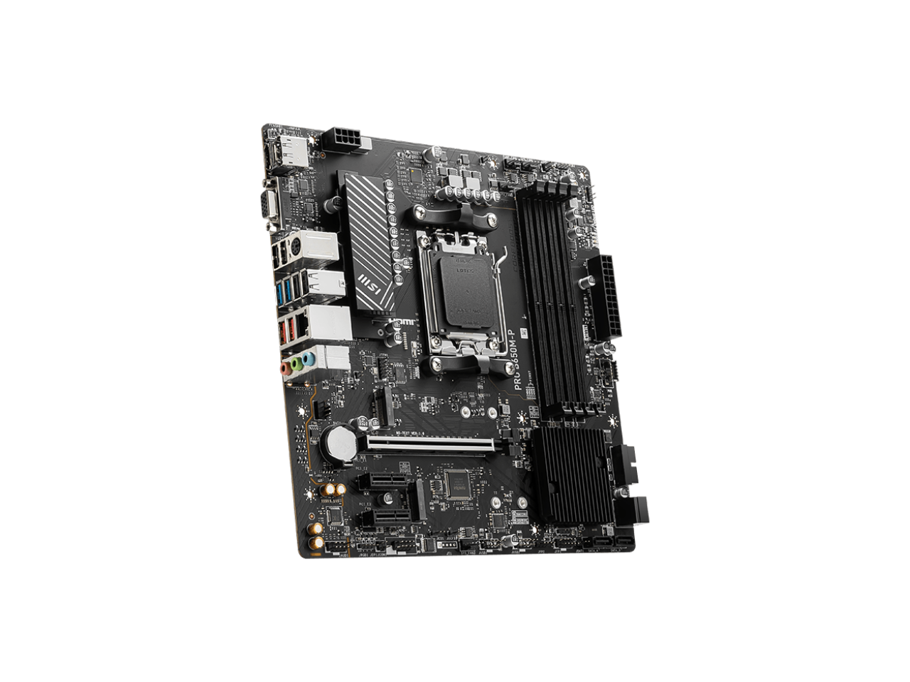 MSI PRO B650M-P AM5 Ryzen 7000 DDR5 SATA 6G 2x M.2 2.5G LAN 7.1 Audio mATX Motherboard 3