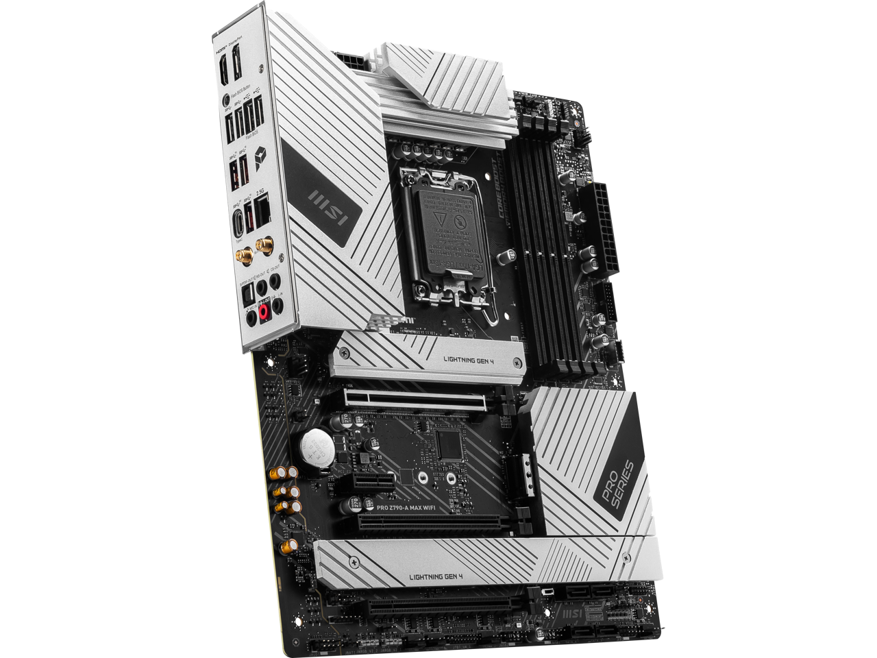 MSI PRO Z790-A MAX WIFI LGA 1700(14th,13th,12th Gen) DDR5 ATX 6x SATA 6G 4x M.2 Wi-Fi 7 EZ Debug LED Motherboard 4