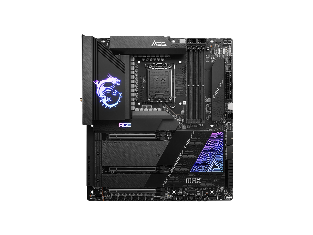 MSI MEG Z790 ACE MAX LGA 1700 Intel Z790 SATA 6Gb/s Extended ATX  DDR5 2x Intel 2.5Gbps LAN PCI-E x16 slot Wi-Fi 7 5x M.2 Motherboard 2