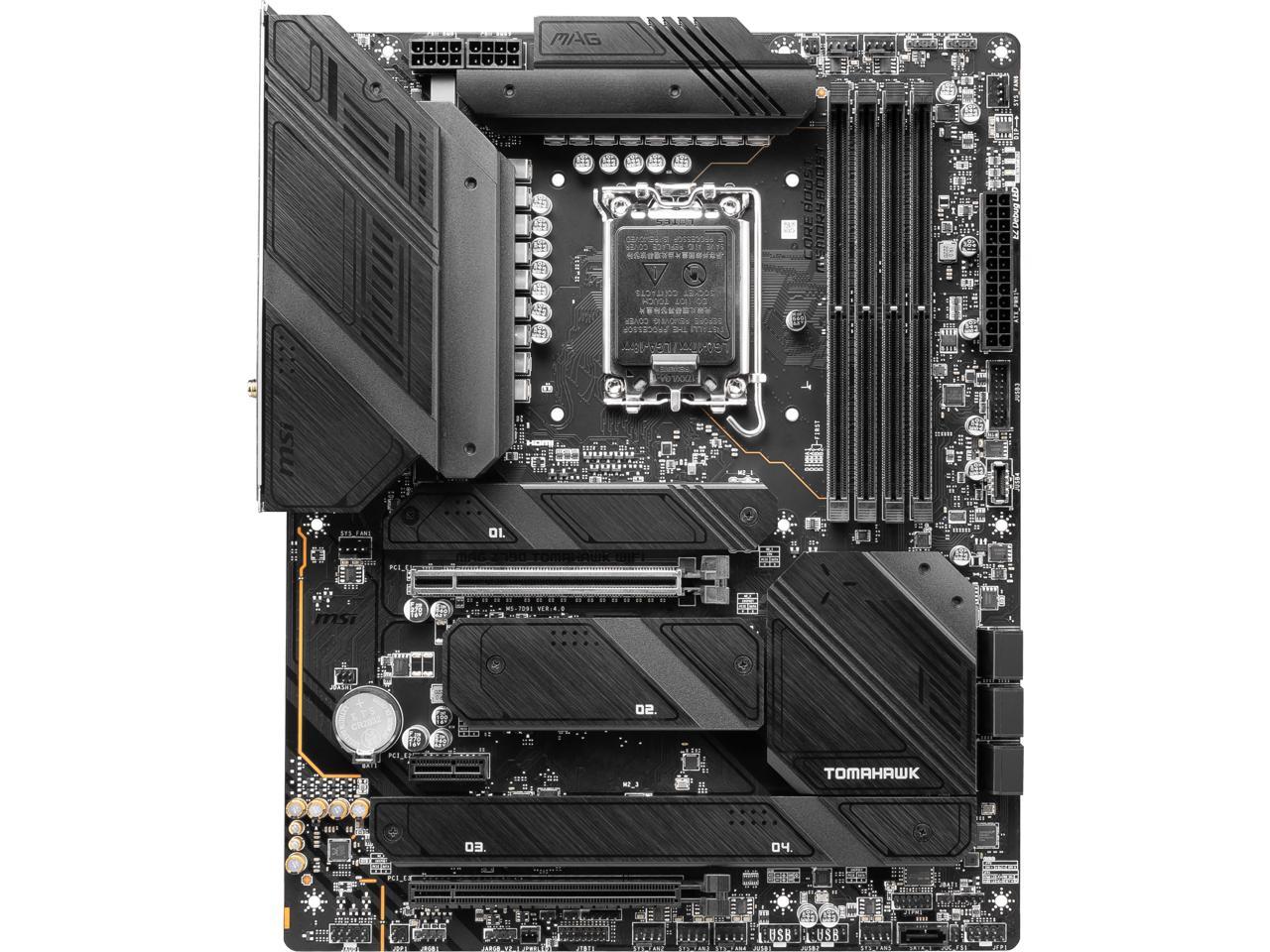 MSI MAG Z790 TOMAHAWK WIFI LGA 1700 ATX 14th/ 13th/ 12th Gen DDR5 PCI-E x16 SATA 6G slot 2.5Gbps LAN Wi-Fi 6E Motherboard 2