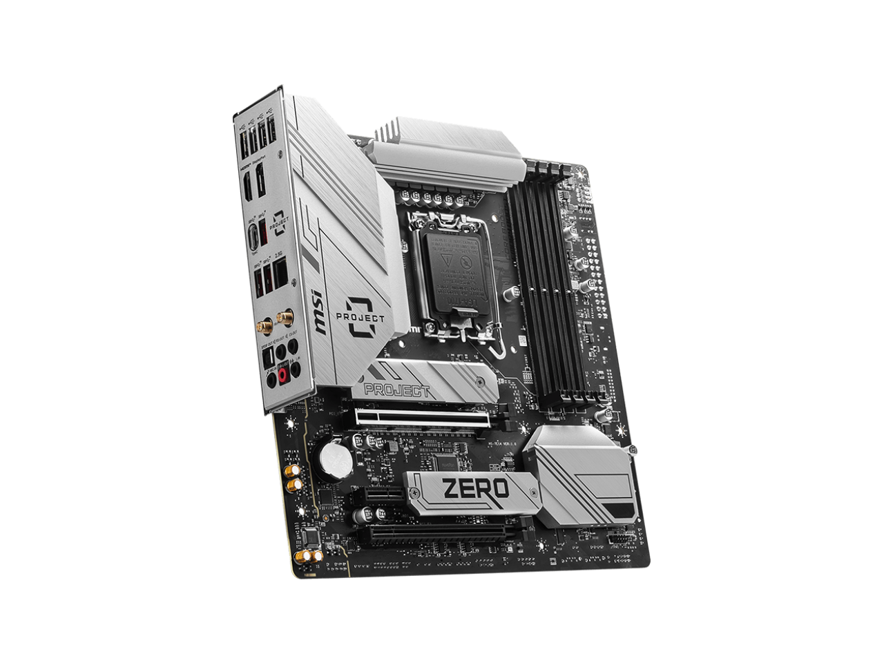 MSI B760M PROJECT ZERO Wi-Fi 6E LGA 1700 Intel B760 SATA 6Gb/s LGA1700 DDR5 Back Connect Design mATX Motherboards 3