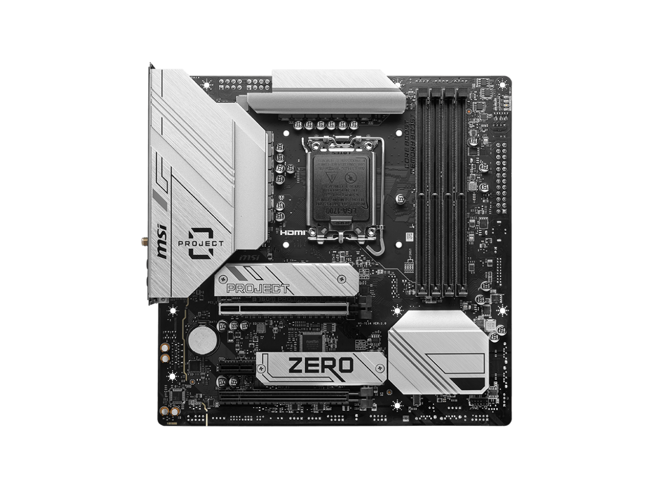 MSI B760M PROJECT ZERO Wi-Fi 6E LGA 1700 Intel B760 SATA 6Gb/s LGA1700 DDR5 Back Connect Design mATX Motherboards 2