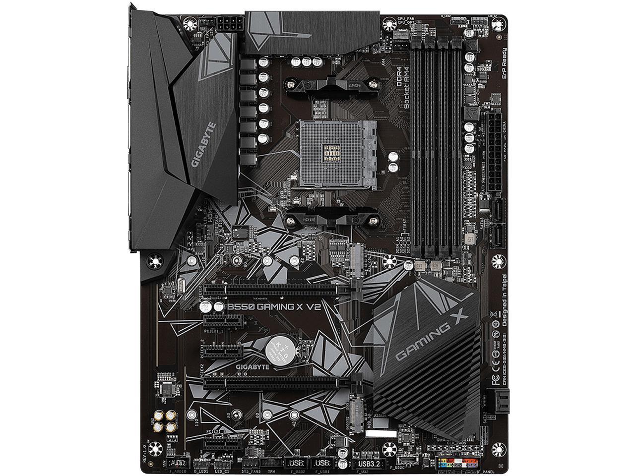 GIGABYTE B550 GAMING X V2 AM4 AMD B550 SATA 6Gb/s USB 3.0 ATX AMD Motherboard 1