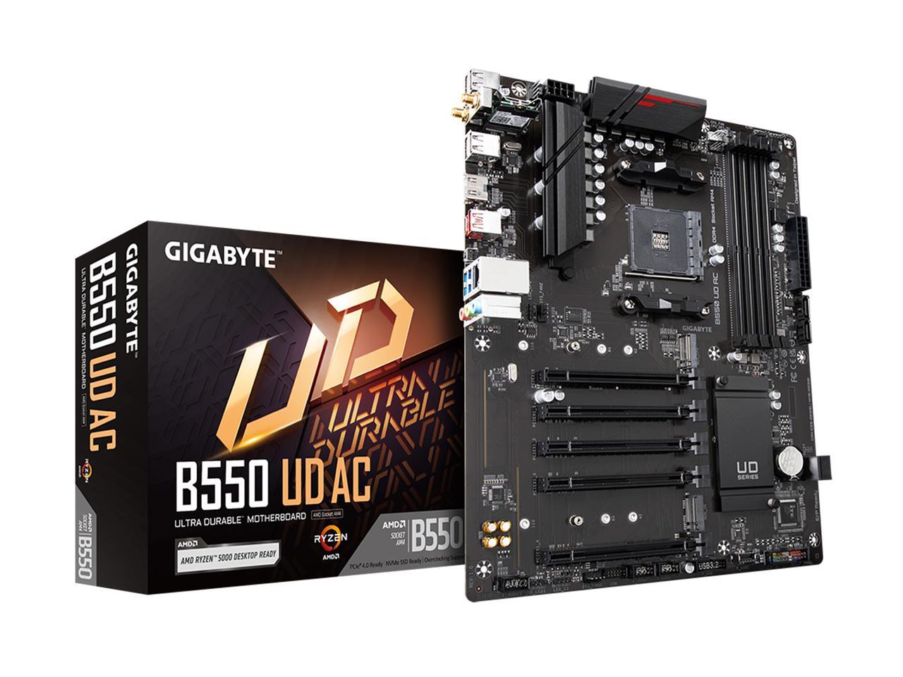 GIGABYTE B550 UD AC AM4 AMD B550 SATA 6Gb/s ATX Motherboard 1