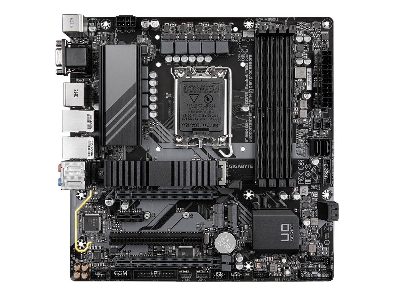 GIGABYTE B760M D3H LGA 1700 Intel B760 M-ATX Motherboard with DDR5, Dual M.2, PCIe 4.0, USB 3.2 Gen 2 Type-C,  Intel 2.5GbE LAN, Q-Flash Plus, PCIe EZ-Latch 2