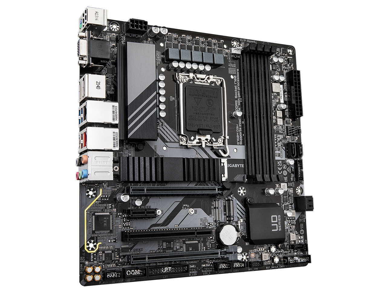 GIGABYTE B760M D3H LGA 1700 Intel B760 M-ATX Motherboard with DDR5, Dual M.2, PCIe 4.0, USB 3.2 Gen 2 Type-C,  Intel 2.5GbE LAN, Q-Flash Plus, PCIe EZ-Latch 3