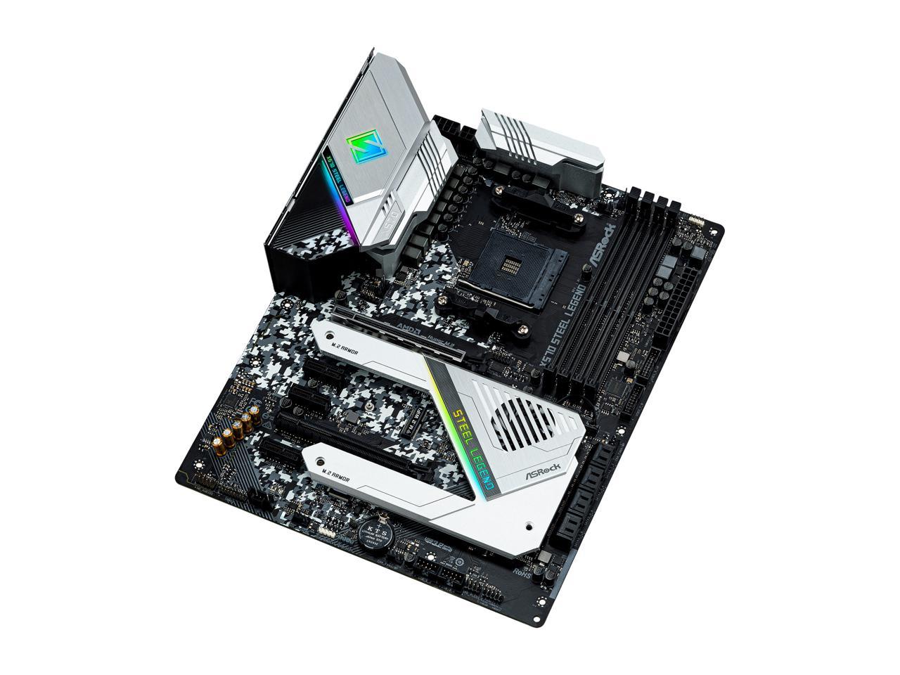 ASRock X570 STEEL LEGEND AM4 AMD X570 SATA 6Gb/s ATX AMD Motherboard 4