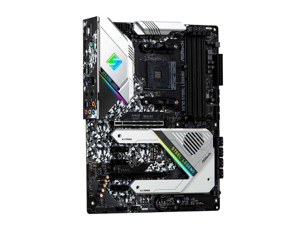 ASRock X570 STEEL LEGEND AM4 AMD X570 SATA 6Gb/s ATX AMD Motherboard 3