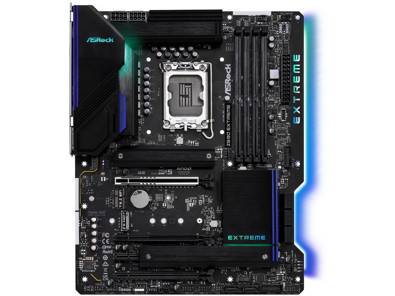 ASRock Z690 EXTREME LGA 1700 (14th,13th,12th Gen) Intel Z690 SATA 6Gb/s DDR4 ATX Intel Motherboard 2