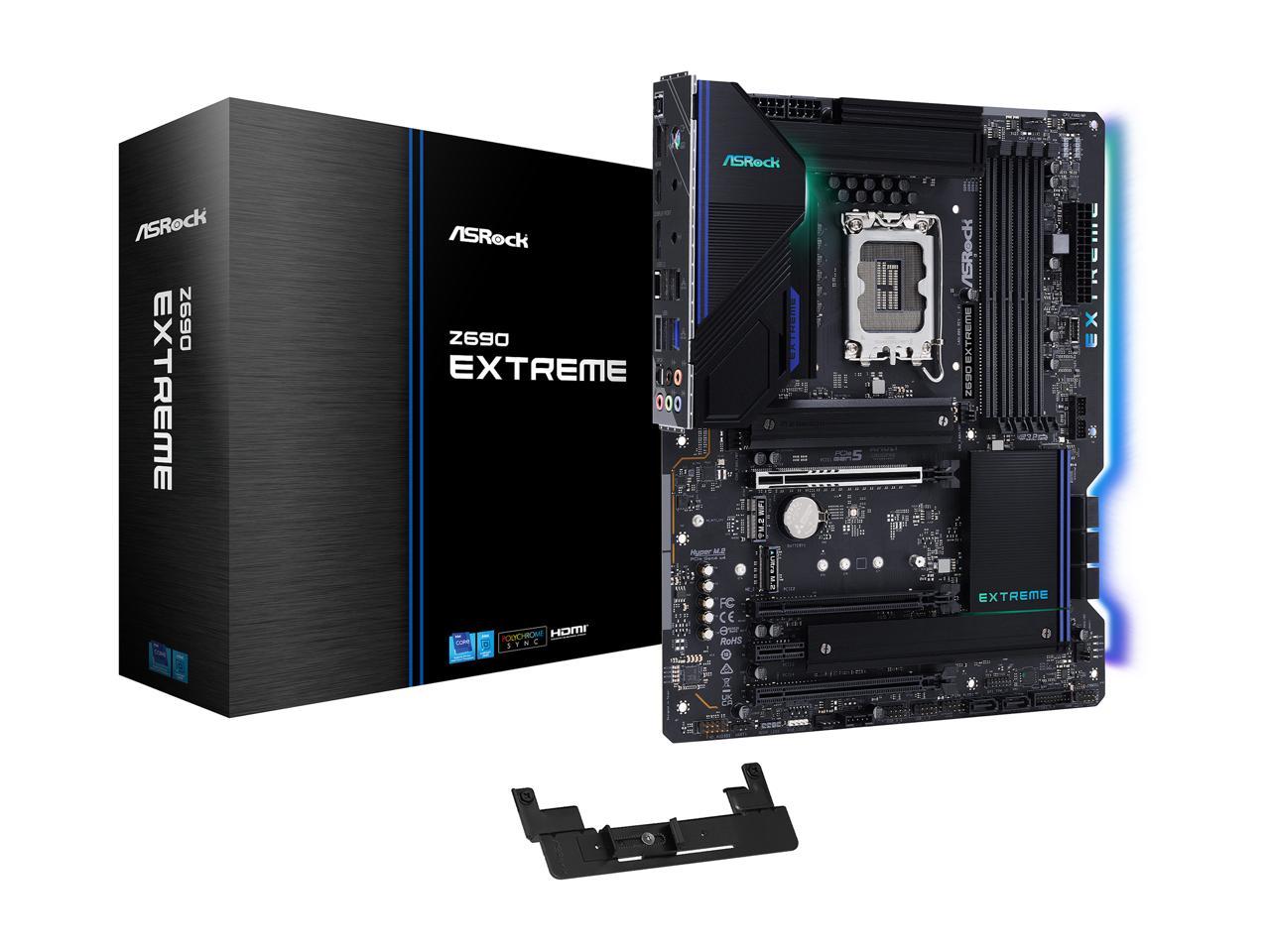 ASRock Z690 EXTREME LGA 1700 (14th,13th,12th Gen) Intel Z690 SATA 6Gb/s DDR4 ATX Intel Motherboard 1