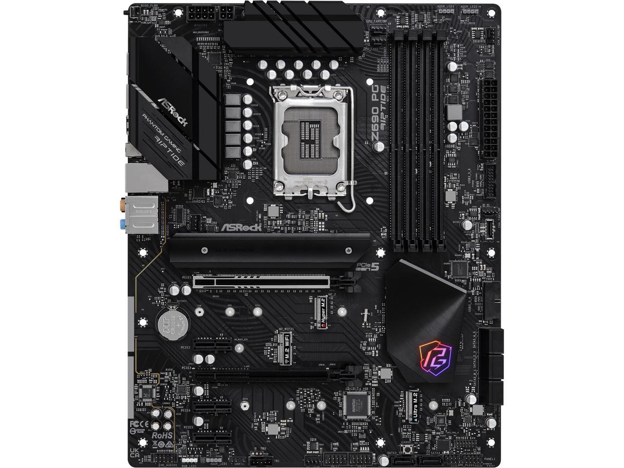 ASRock Z690 PG Riptide LGA 1700 (14th,13th,12th Gen) Intel Z690 SATA 6Gb/s DDR4 ATX Intel Motherboard 2