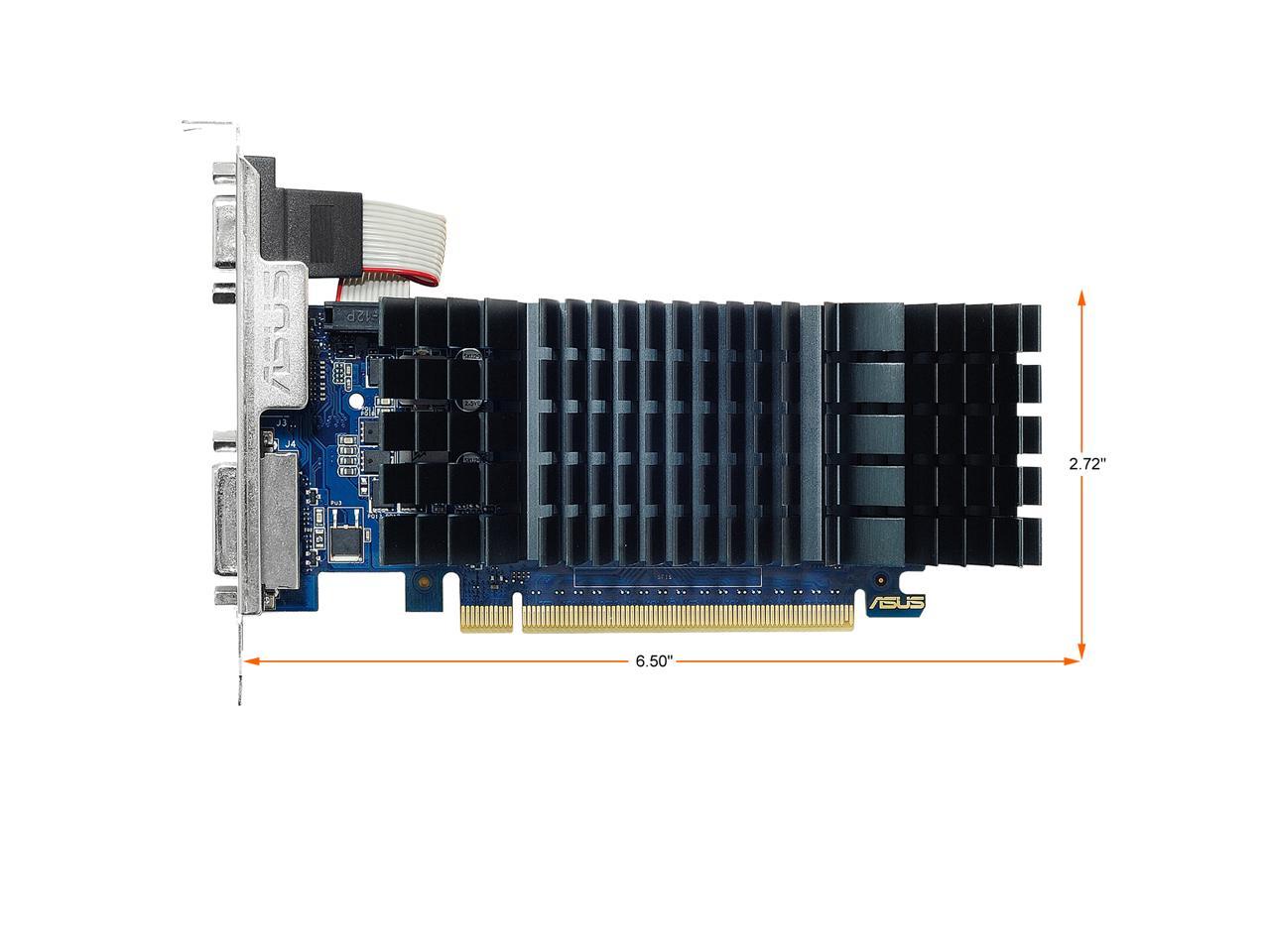 ASUS GeForce GT 730 2GB GDDR5 PCI Express 2.0 Low Profile Video Card for Silent HTPC Builds (with I/O Port Brackets) GT730-SL-2GD5-BRK 2