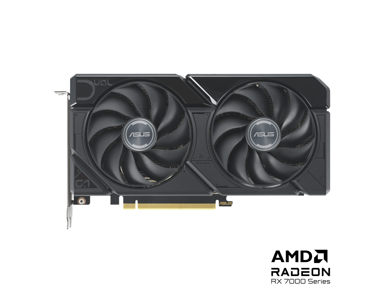 ASUS Dual Radeon RX 7600 XT OC Edition 16GB GDDR6 (AMD RDNA 3, PCIe 4.0, 16GB GDDR6 memory, HDMI 2.1, DisplayPort 2.1, Axial-tech Fan Design, 0dB Technology, Dual BIOS) DUAL-RX7600XT-O16G 2