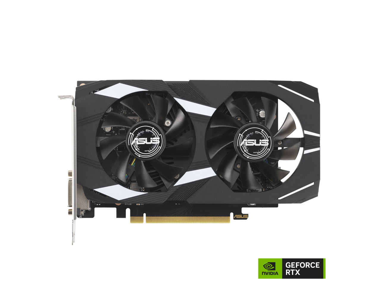 ASUS Dual NVIDIA GeForce RTX 3050 6GB OC Edition Gaming Graphics Card - PCIe 4.0, 6GB GDDR6 Memory, HDMI 2.1, DisplayPort 1.4a, 2-slot Design, Axial-tech Fan Design, 0dB Technology, DUAL-RTX3050-O6G 2