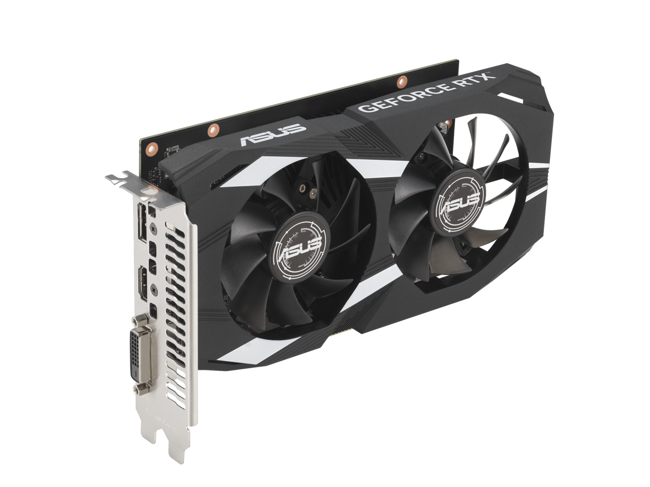 ASUS Dual NVIDIA GeForce RTX 3050 6GB OC Edition Gaming Graphics Card - PCIe 4.0, 6GB GDDR6 Memory, HDMI 2.1, DisplayPort 1.4a, 2-slot Design, Axial-tech Fan Design, 0dB Technology, DUAL-RTX3050-O6G 5