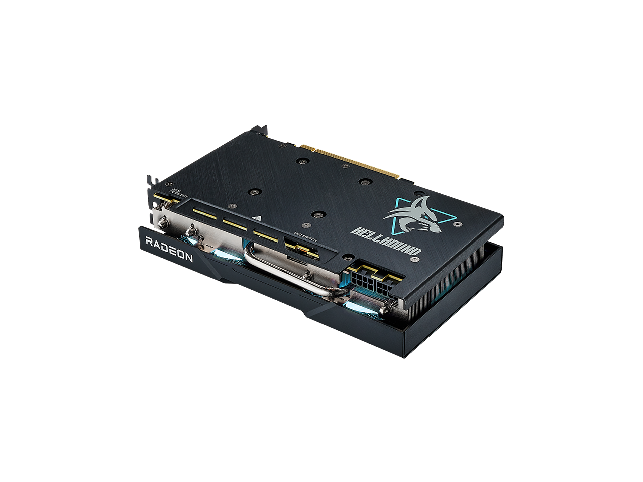 PowerColor Hellhound Radeon RX 7600 XT 16GB GDDR6 PCI Express 4.0 x8 ATX Video Card RX7600XT 16G-L/OC 4