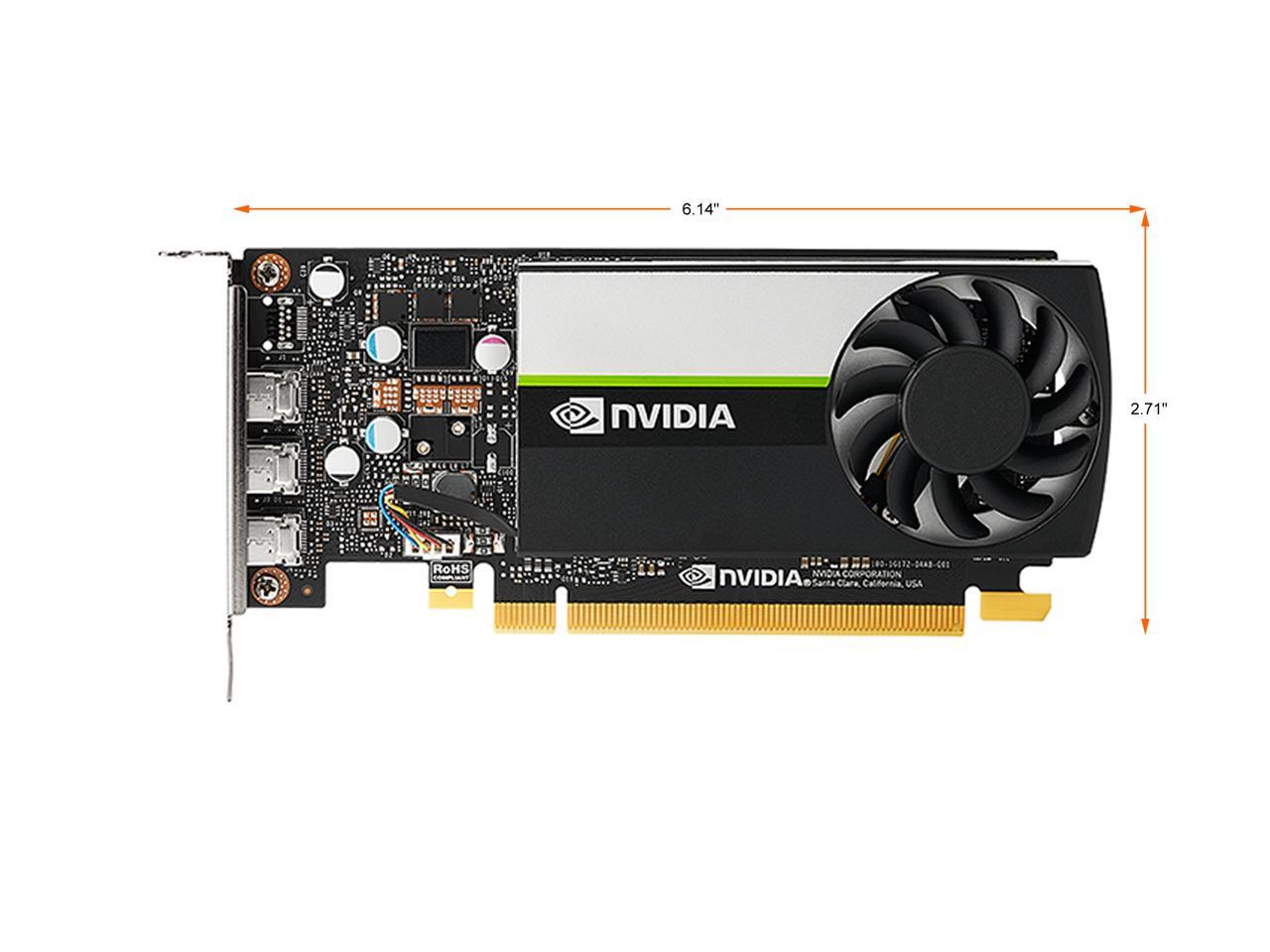 PNY T400 VCNT4004GB-PB 4GB 64-bit GDDR6 PCI Express 3.0 x16 Low Profile Workstation Video Card 2