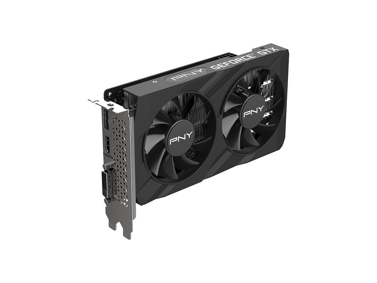 PNY VERTO GeForce GTX 1650 4GB GDDR6 PCI Express 3.0 x16 ATX Video Card VCG16514D6DFXPB1 4