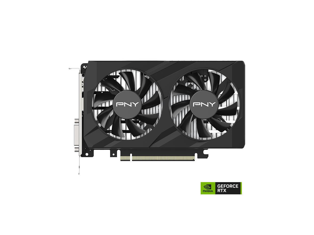 PNY VERTO GeForce GTX 1650 4GB GDDR6 PCI Express 3.0 x16 ATX Video Card VCG16514D6DFXPB1 2