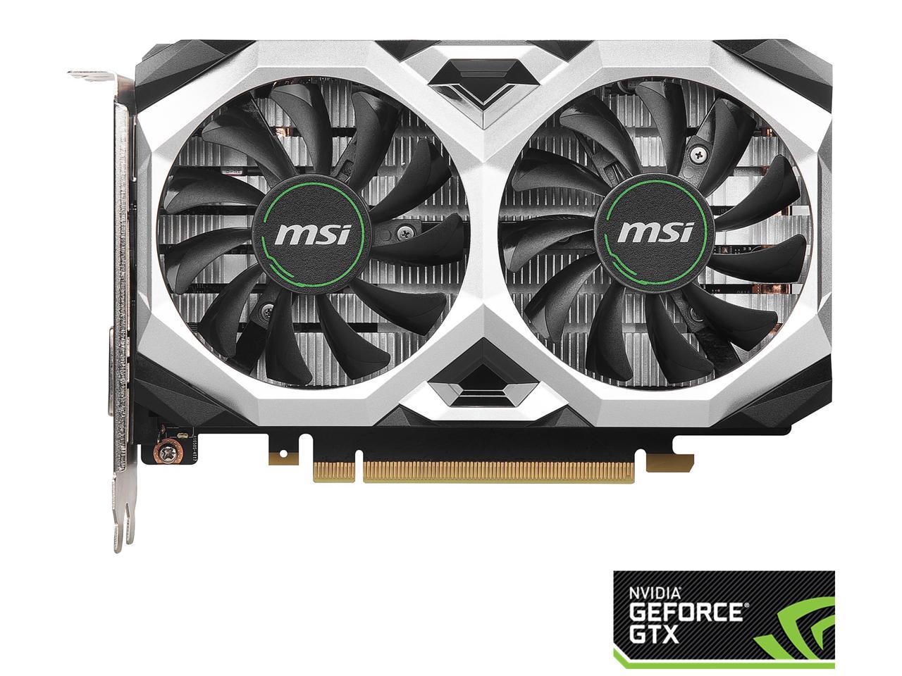 MSI GeForce GTX 1650 SUPER 4GB GDDR6 PCI Express 3.0 x16 Video Card GTX 1650 Super Ventus XS OC 1