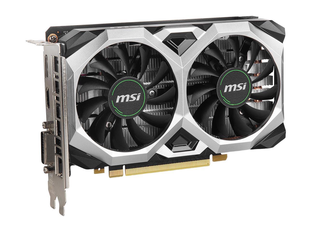 MSI GeForce GTX 1650 SUPER 4GB GDDR6 PCI Express 3.0 x16 Video Card GTX 1650 Super Ventus XS OC 2