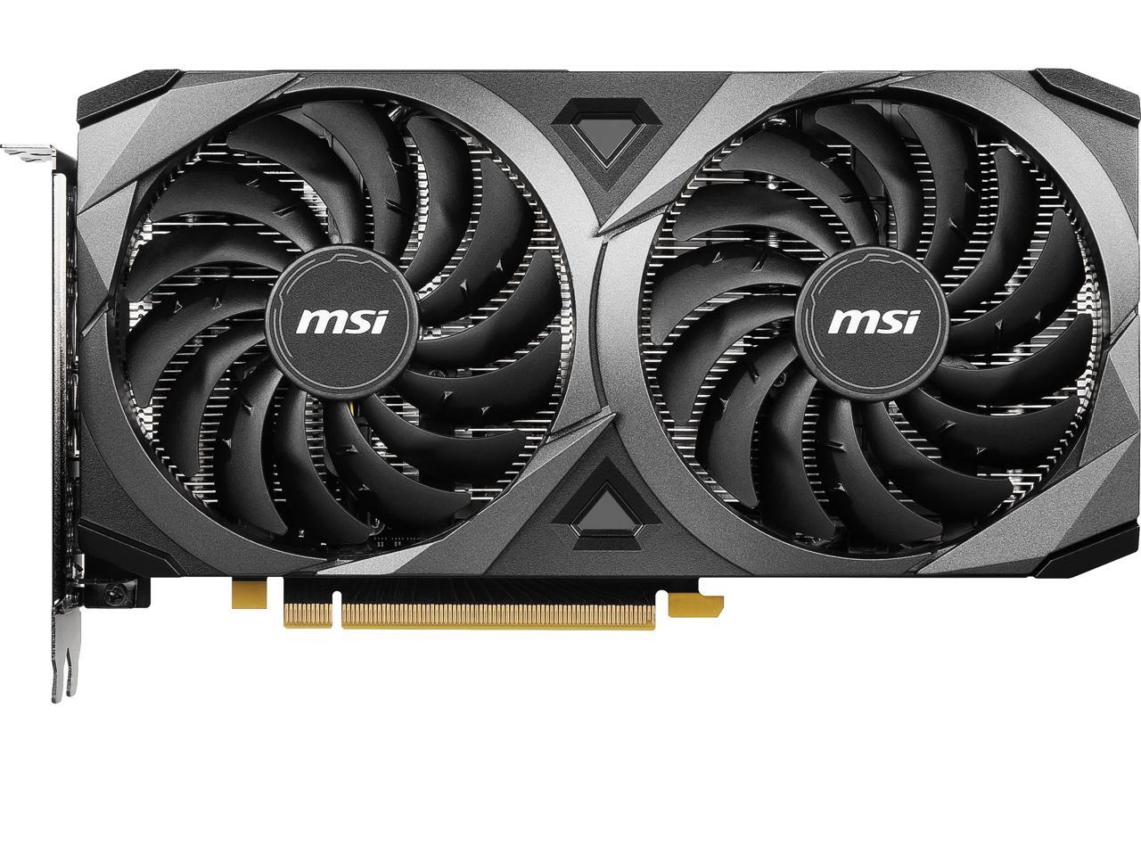 MSI Ventus GeForce RTX 3060 12GB GDDR6 PCI Express 4.0 Video Card RTX 3060 Ventus 2X 12G OC 1