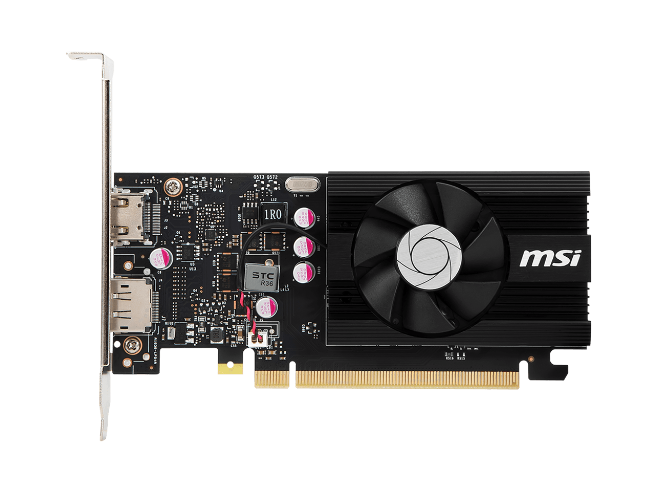 MSI GeForce GT 1030 4GB GDDR4 PCI Express 3.0 x16 (uses x4) ATX Video Card GT 1030 4GD4 LP OC 1