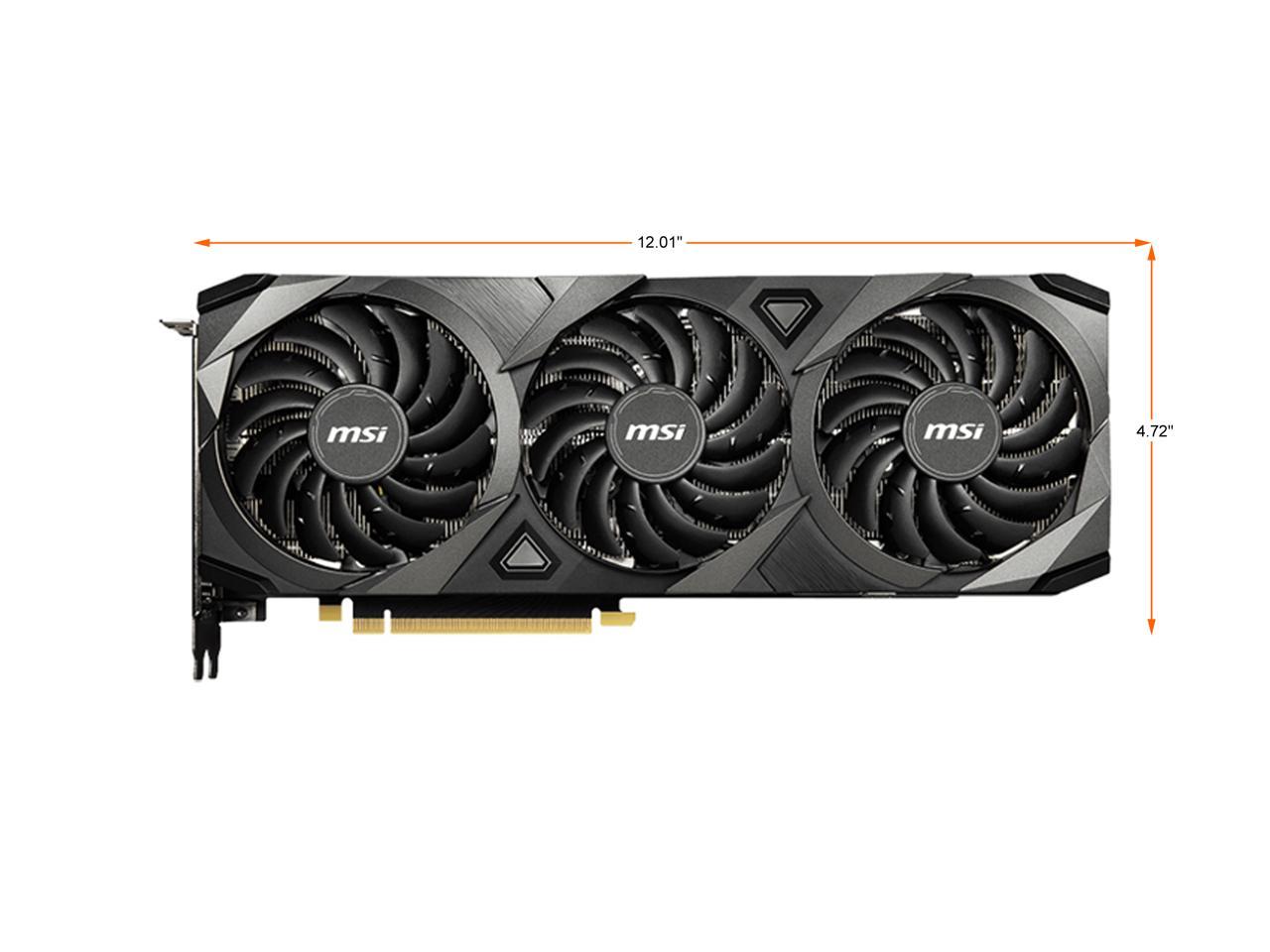 MSI Ventus GeForce RTX 3080 10GB GDDR6X PCI Express 4.0 Video Card RTX 3080 VENTUS 3X PLUS 10G OC LHR 2