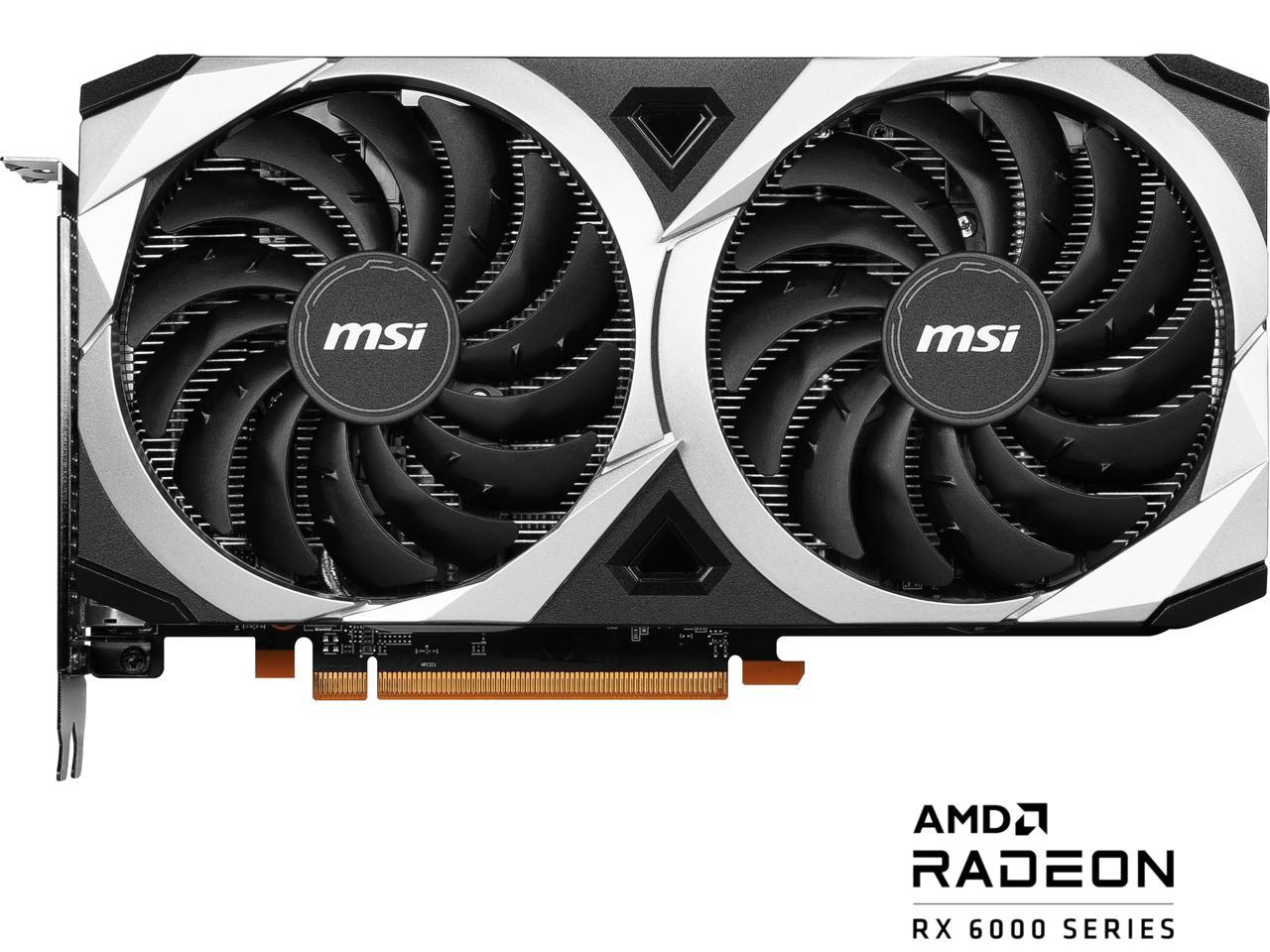 MSI Mech Radeon RX 6600 XT 8GB GDDR6 PCI Express 4.0 ATX Video Card RX 6600 XT MECH 2X 8G OC 2