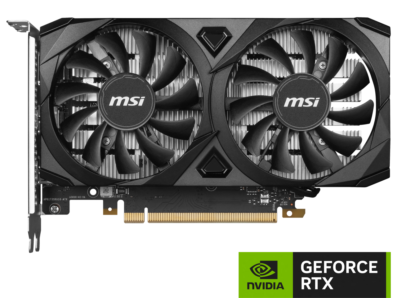 MSI Ventus GeForce RTX 3050 6GB GDDR6 PCI Express 4.0 x8 ATX Video Card RTX 3050 VENTUS 2X 6G OC 2