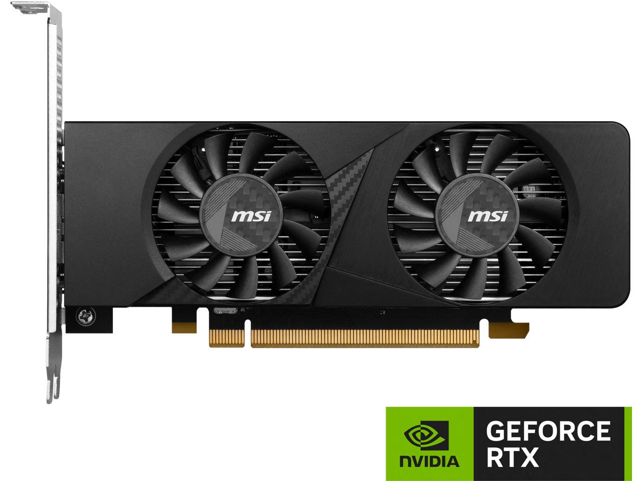 MSI LP GeForce RTX 3050 6GB GDDR6 PCI Express 4.0 x8 ATX Video Card RTX 3050 LP 6G OC 2